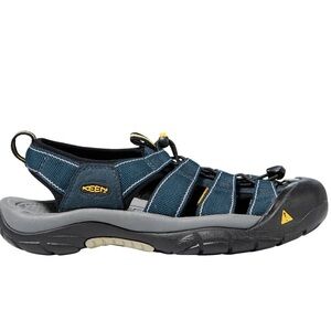Keen | Men’s Navy Blue and Yellow Newport H2 Outdoor Sandals | 11.5